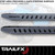 TrailFX Running Board ORB008 TFX Overland Running Board; Tube; Bolt On; Powder Coated; Matte Black; Steel; With Two Step Area Per Bar
