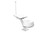 ScanStrut WiFi Antenna Mount SC-SL-01 For Use With Starlink High Performance Antenna; 8 Degree Wedge Base; White; Aluminum; Pre-Drilled Mounting Holes; Built-In Scanstrut Cable Seal; SCA Certified