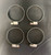 Helix Racing Hose Clamp 114-6416 1/2 Inch To 1-1/2 Inch Clamping Range; Worm Gear Style; Stainless Steel; Pack Of 4