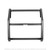 Go Rhino Safety Division Bumper Push Bar 5165T-F LR Series; Textured Powder Coat; Black; Steel; 3 Inch Diameter; Without Wrap Around Brush Guard; With Light Mounting Holes; With Mounting Brackets