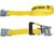 Buyers Tie Down Strap 5483000CC Cargo Tie Down; 30 Foot Length x 2 Inch Width; With Ratchet; 3300 Pound Work Load Capacity; 10000 Pound Break Strength; Yellow; Polyester; Set Of 4; With J-Hooks