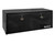 Buyers Tool Box 1725110 Underbody; 1 Recessed Drop Door; Powder Coat Diamond Tread; Black; Aluminum; With T Handle Compression Latch And D-Blub Seal; Mounting Brackets Sold Separately