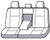 Covercraft Seat Cover GTF464COBK Carhartt Super Dux PrecisionFit; 1000 Denier Cordura Nylon; Black; For One Row