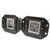Race Sport Lighting Driving/Fog Light RSRGB12B Driving/Fog Light; ColorADAPT; LED; Blue/Green/Red; 3 Inch Square; Clear Lens; Black Housing; Flush Mount; Set Of 2; With Two Flush Mount/Remote/Switch And Wiring Harness