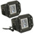 Race Sport Lighting Driving/Fog Light RSRGB12B Driving/Fog Light; ColorADAPT; LED; Blue/Green/Red; 3 Inch Square; Clear Lens; Black Housing; Flush Mount; Set Of 2; With Two Flush Mount/Remote/Switch And Wiring Harness
