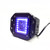 Race Sport Lighting Driving/Fog Light RSRGB12B Driving/Fog Light; ColorADAPT; LED; Blue/Green/Red; 3 Inch Square; Clear Lens; Black Housing; Flush Mount; Set Of 2; With Two Flush Mount/Remote/Switch And Wiring Harness
