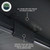 Overland Vehicle Systems Awning 18179919 XD Nomadic; Bag Awning; Passenger Side; 240 Inch Length; 129 Square Foot of Cover; Gray Body with Green Trim; Polyester; Black Weather Cover; With LED Lights/Black Out/Travel Cover