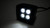 Southern Truck Driving/Fog Light 77916 Driving/Fog Light; Black Series; LED Bulb; 2 Inch Cube; 12 Watt White/6 Watt Amber; 1.3 Amp Draw; 8 Degree Spot Beam; 1350 Lumens; Clear Lens/Black Panel; Powder Coated Black Aluminum Housing