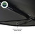 Overland Vehicle Systems Awning 19690001 XD Nomadic; Bag Awning; Driver Side; 240 Inch Length; 129 Square Foot of Cover; Gray Body with Green Trim; Polyester; Black Weather Cover; With LED Lights/Black Out/Travel Cover/Brackets