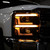 Spec-D Tuning Headlight Assembly 2LHP-SIV1525G-SQ-TM H1 Halogen High Beam/H9 Halogen Low Beam; Smoke Lens With Amber Reflector; ABS Plastic Glossy Black Housing; DOT/SAE Approved; Set Of 2