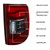 Spec-D Tuning Tail Light Assembly LT-RAM09RLED-RS LED; Red/Clear Lens; Matte Black ABS Plastic Housing; Set Of 2