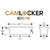 Camlocker Tool Box KS71LP MB Crossover Low Profile; Single Lid; Diamond Tread; Matte Black; Aluminum