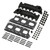 BD Diesel Exhaust Manifold 1043061 High-Silicon Ductile Cast Iron; Gaskets Included; Mounting Hardware Included; With 2 Additional Mounting Holes