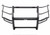Go Rhino Safety Division Bumper Push Bar 5344-2L72 LR Series; Gloss; Black; Steel; 3 Inch Diameter; Without Wrap Around Brush Guard; With 2 Federal Signal MPS600U Light Mounting Holes; With Mounting Brackets