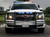 Go Rhino Safety Division Bumper Push Bar 5165A-4L51 LR Series; Textured Powder Coated; Black; Aluminum; 3 Inch Diameter; Without Wrap Around Brush Guard; With 4 Soundoff Signal nForce Light Mounting Holes; With Mounting Brackets