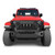 American Modified Grille AMJPCA00102 Demon; With Light Cutouts; Matte Black; ABS Plastic; With 20 Inch LED Light Bar