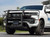 Go Rhino Safety Division Bumper Push Bar 5165T-2L61 LR Series; Textured Powder Coated; Black; Steel; Without Wrap Around Brush Guard; With 2 Whelen ION Light Mounting Holes; With Mounting Brackets