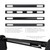 Go Rhino Safety Division Bumper Push Bar 5344-2LFE LR Series; Semi-Gloss Powder Coat; Black; Steel; 3 Inch Diameter; Without Wrap Around Brush Guard; With 2 Feniex Fusion Light Mounting Holes