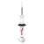 Rancho Shock Absorber RS55831 RS5000X; Nitrogen Gas Charged; Limited Lifetime Warranty; Non Adjustable Valving; With Shock Boots; White Shock Body With Red Shock Boots; Single; Also Use RS5831
