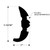 Taco Boat Rub Rail V21-9679BKA20D 20 Foot Length; 1-13/16 Inch Width x 1 Inch Thickness; Rigid; Black; Vinyl; Single; Ideal For 25 To 40 Foot Boots