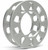 Coyote Wheel Accessories Wheel Spacer 911128-A 8 Millimeter/5/16 Inch Thickness; Wheel Bolt Mount; Non-Hub Centric Mounting; 81.00 Millimeter Hub Size; Silver; Die Cast Aluminum; Set Of 2
