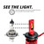 XK Glow Headlight Conversion Kit XK045006-9004 Premier Series; Replaces 9004 Halogen Headlight Bulb; LED; Without Turn Signal Bulb; Features Advanced Liquid Cooled Technology; Set Of 2