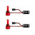 XK Glow Headlight Conversion Kit XK045006-H13 Premier Series; Replaces H13 Halogen Headlight Bulb; LED; Without Turn Signal Bulb; Features Advanced Liquid Cooled Technology; Set Of 2