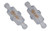 Helix Racing Fuel Filter 118-9019 Complete Assembly; In-Line; 1/4 Inch Inlet/Outlet; Small Cylinder Shape; 40 Micron Copper Pellet Sinter Element; Clear Housing; 440 To 450 Milliliter Per Minute Flow Rate; Single