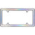 Cruiser License Plate Frame 17130 Shimmer Iridescent Design; Chrome Plated; Die Cast Metal With Polycarbonate Inserts