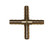 Helix Racing Coupler Fitting 053-3460 1/4 Inch Hose Barb; 4-Way Cross; Without O-Ring; Without Jam Nut; Brass; Single