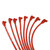 Taylor Cable Spark Plug Wire Set 79232 Custom Race Fit 409; Pre Assembled; Red; 10.4 Millimeter Diameter; Silicone; Spiral Wound Core; 135 Degree Spark Plug Boot; HEI Distributor Boot; 350 Ohms Per Foot Resistance; Without Wire Separators
