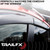 TrailFX Rainguard 4231H Low Profile; Fits Front And Rear; Tape-On; Smoke; Acrylic; Set Of 4