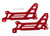 Traxxas Remote Control Vehicle Helicopter Main Frame 6327 For TRAXXAS DR-1 Helicopter; Aluminum; Red; With Two Side Plates And Hardware