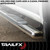 Fits 2024-2025 Toyota Tacoma TrailFX Nerf Bar A7103S TFX 5 Oval Straight Side Bars; With Step Pads; With Bed Step; 5 Inch Oval Straight; Polished; Stainless Steel; Without End Caps; Rocker Panel Mount