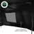 Overland Vehicle Systems Awning Extension Panel 19690025 XD Nomadic 270; For Use With Overland Vehicle System XD Nomadic 270; Driver Side Wall 2; Gray Hex With Black Trim; 320g Fabric With Blackout Technology
