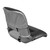 WISE Seating Boat Seat 3309-860 Pro Angler Series; Fishing Seat; Fold Down Clam Shell Seat; Non-Adjustable; Foldable; Charcoal/Marble And Black; Foam Padding/Vinyl Cover/Plastic Frame; Without Headrest; With Mounting Screws