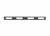 Go Rhino Safety Division Bumper Push Bar Top Channel Cover 4L71A-M1 With 4 Federal Signal IPX6 Light Mounting Holes; Textured; Black; Aluminum