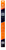 Scrubblade Windshield Wiper Blade CBO1800 Shadeblade; 18 Inch Length; Single Blade; Oohlala Orange; Standard; Ceramic Coated Silicone Blade; With Adapters