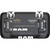 Cruiser License Plate Frame 11136 Ram Logo; Powder Coated; Matte Black; Die Cast Metal; With Two Chrome RAM-Head Snap-On Fastener Covers