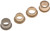 Long Lasting OE Replacement Hinge Bushing Set | 0.344-0.376 IN Dia x 0.49-0.495 IN Dia | Durable Steel and Brass | Set of 8