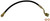 Dorman Brake Line H381273 First Stop; OE Replacement; 15-1/4 Inch Overall Length; Black; With Gaskets