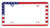 Chrome USA Flag License Plate Frame | Die Cast Zinc | Patriotism Symbol