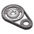 High Performance Chevy V6/Small Block Timing Gear Set | Double Roller Chain | Non-Adjustable | 3 Keyway Crankshaft Gear