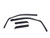 Fits 2019-2022 Ram 1500- New Model EGR Rainguard 572961 Window Visor; Slim Design; In-Channel; Dark Smoke; Acrylic; Set of 4