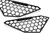 Fab Fours Driving/Fog Light Cover M2550-1 Driving/Fog Light Cover; Vengeance; Textured Powder Coat Black Steel; Set Of 2
