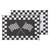 Ultimate Faulkner Patio Mat | 68x36 Black And White Checkered | Lightweight Polypropylene, Reversible Design, UV Resistant