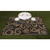 Transform Your Outdoor Space with Faulkner Patio Mat | 20x8ft Black/Beige Swirl Design | Polypropylene Reversible Fabric | Mold & Mildew Resistant | Ideal for Camping, Boating, and More