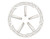 Enhance GD04 Series 18x9 Rims | Set Of 5 White Plastic Inserts for Aerodynamic Style