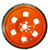 GUNIWHEEL Temporary Repair Shop Wheel | Orange, 22.5x3, 5 & 6 Lug, 2500lb Capacity, Universal Bolt Design