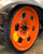 GUNIWHEEL Temporary Repair Shop Wheel | Orange, 22.5x3, 5 & 6 Lug, 2500lb Capacity, Universal Bolt Design